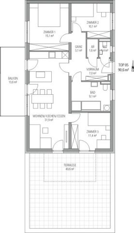 EINMALIGE 4-Zimmerwohnung mit herrlicher Süd-Terrasse in Seiersberg - Photo 5