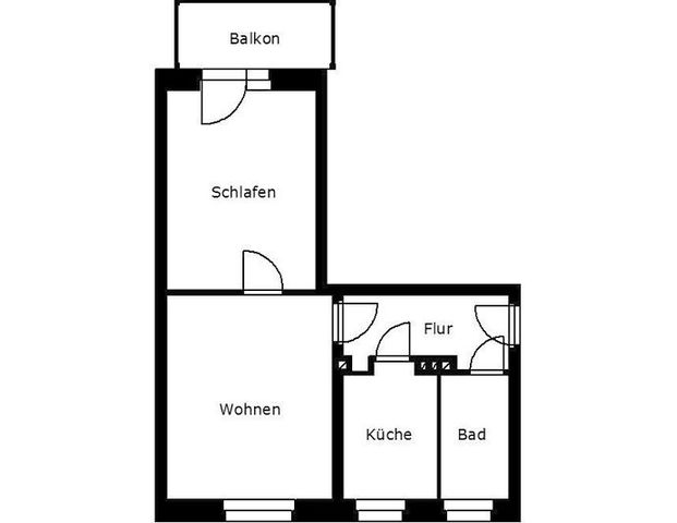2-Raum-Wohnung in grünem Karree - Photo 1