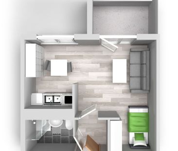 1-Raum-Wohnung Karpfenweg 18 - Photo 5