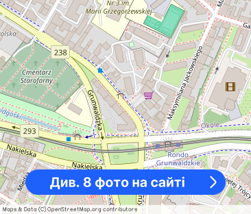 Pokój jednoosobowy 24m2 przy rondzie Grunwaldzkim 700zł - Фото 1