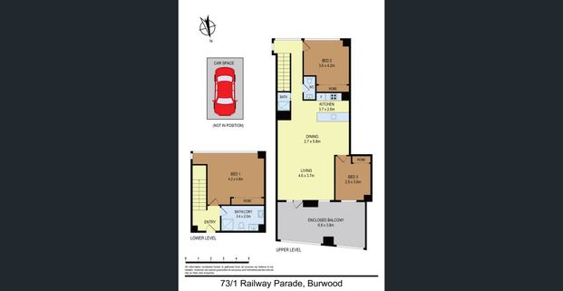 Large Split Level 3 Bedroom Apartment, Convenient Location - Photo 1