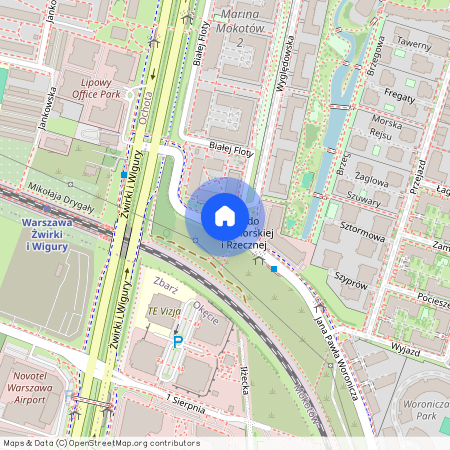 ul. Jana Pawła Woronicza, Wyględów, Mokotów, Warszawa, mazowieckie