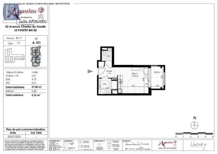 Location Appartement 1 pièce 27m² LE PONTET 84130 - Photo 2
