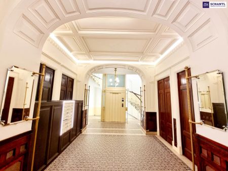 Neuer Preis! BESTLAGE hinter der Karlskirche! Prunkvolles und prestigträchtiges Altbauhaus! WG geeignete Mietwohnung im letzten Liftstock + Beste Infrastruktur und Anbindung! - Foto 3