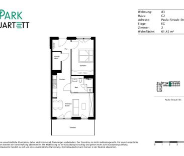Helle 2-Zimmer Erdgeschosswohnung mit EBK und Südterrasse - Photo 6