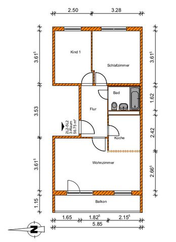 Attraktive 3-Raumwohnung sucht neuen Mieter - Foto 5