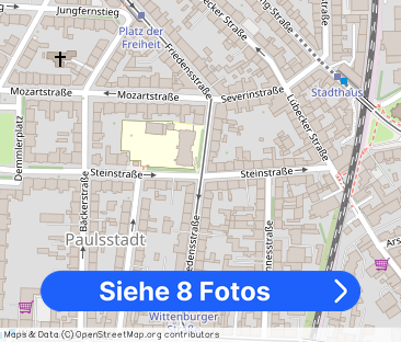 2-Zimmerwohnung im Dachgeschoss in der Paulstadt, Einbauküche, Abst... - Foto 1