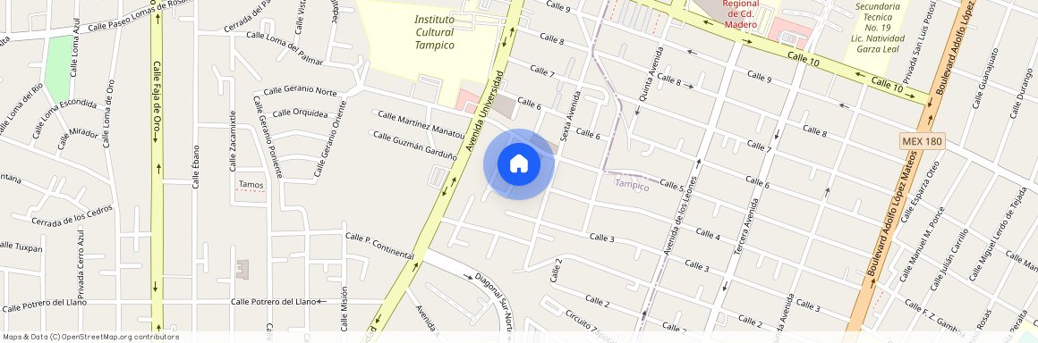 CERRADA CIRCUITO SAN FELIPE, DEP 303, Los Pinos, Tampico, Tamaulipas, 89138, México