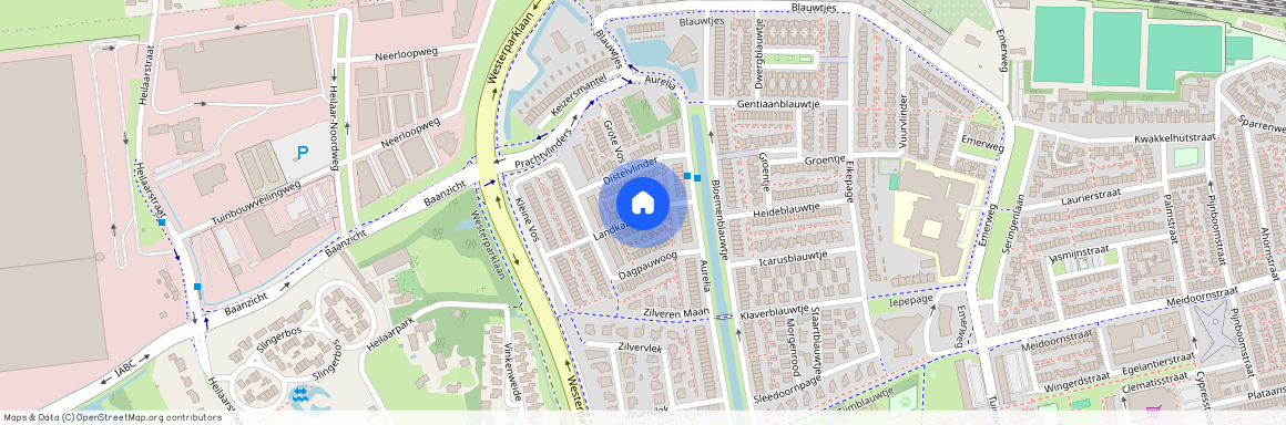 Westerpark, 4814 VH, Landkaartje, Breda