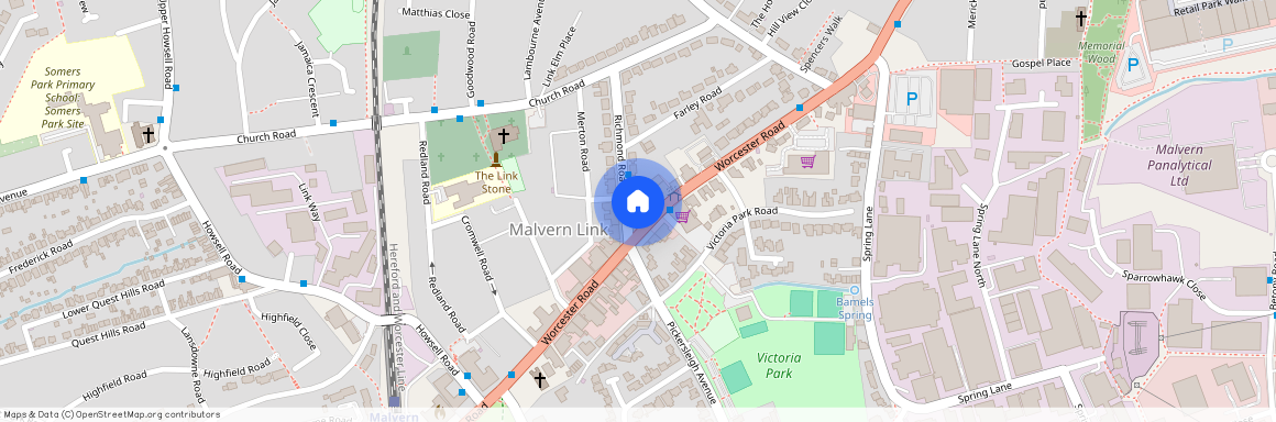 Flat, 253 Worcester Road, Malvern, Worcestershire, WR14 1AA