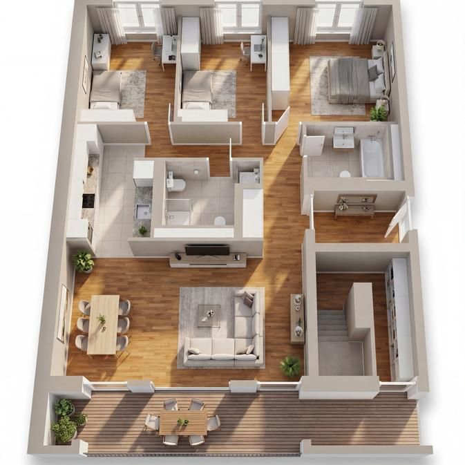 Familientraum im Erstbezug – moderne Etagenwohnung mit Top-Ausstattung - Foto 1