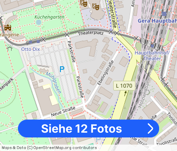 Vollmöbliertes 1 Zimmer Apartment mit großer Terrasse in Gera´s sch... - Foto 1