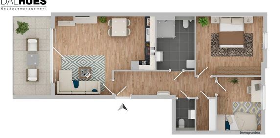 Hochwertige Neubauwohnung mit Balkon und TG-Stellplatz – Erstbezug ab 01.05.2026 - Photo 2