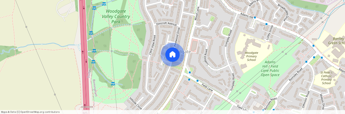 Pinewood Drive, Bartley Green, Birmingham, West Midlands, B32