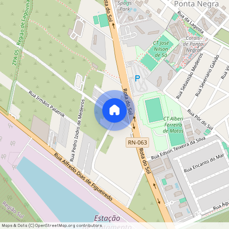 Rua Osvaldo Fortes do Rêgo, 155 - Estádio do ABC - Ponta Negra, Natal, Rio Grande do Norte, 59092560