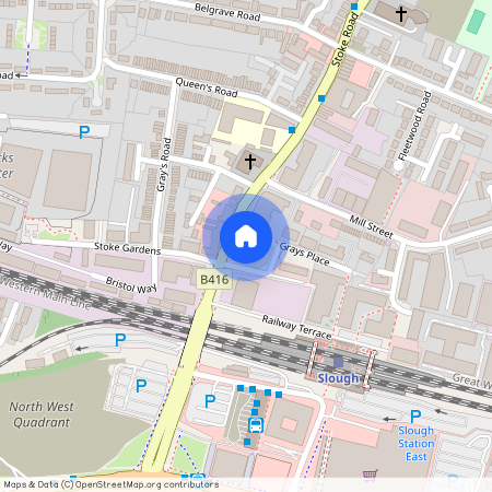 Bedroom - Abbey House 18-24 - Stoke Road, Slough SL2