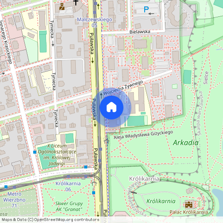 ul. Puławska, Wierzbno, Mokotów, Warszawa, mazowieckie