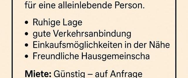 1 Zimmer Wohnung In Fellbach 01787869786 - Foto 1