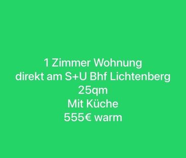 1 Zimmer Wohnung U Lichtenberg - Photo 1