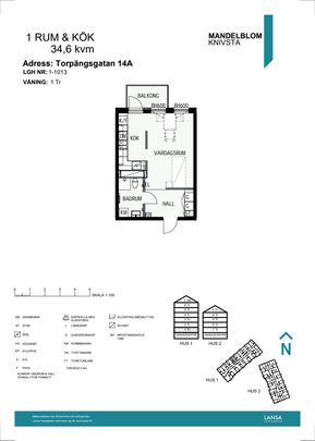 Torpängsgatan 14A, 74130, Knivsta - Foto 1