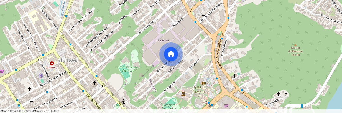 Rua Daniel Pfaffendorf, 314, Blumenau, Blumenau - SC, 89030-120, Brazil