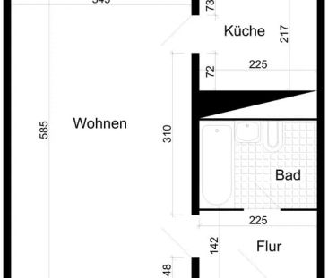 1-Raumwohnung fußläufig zum Neustäder See - Photo 1