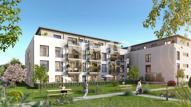 51,70qm 2Zi S+N-Terrassenwohnung Erstbezug, Ökologische Bauweise - Photo 1