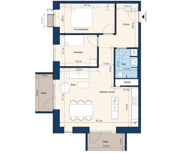 Frederiksbro Allé 102, 3. mf. - Foto 2