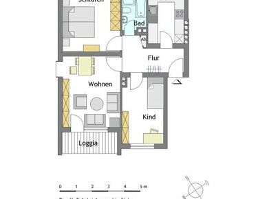 Moderne 3-Zimmer-Wohnung in Mülheim-Saarn - Photo 1