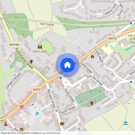 Castle Parade, Usk, Monmouthshire, NP15