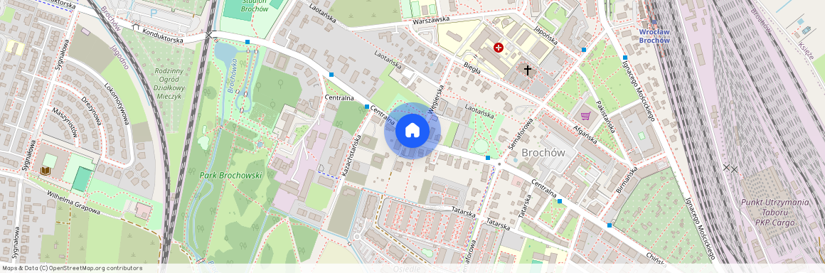 ul. Centralna, Brochów, Krzyki, Wrocław, dolnośląskie