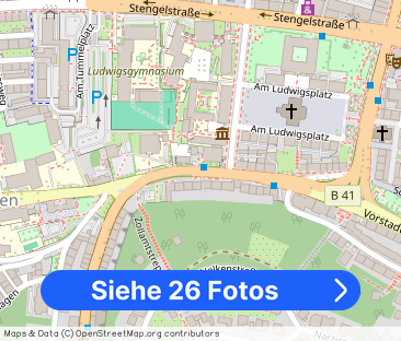 Freundliche, helle und vollmöblierte 2ZKB Wohnung mit Balkon auf de... - Foto 1