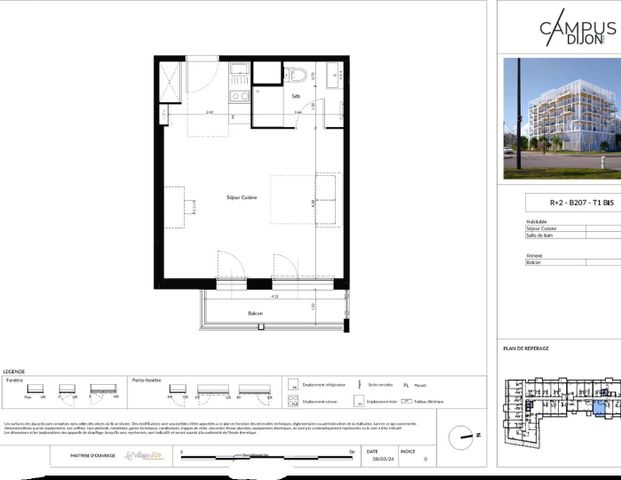 location Appartement T1 DE 32.6m² À DIJON - Photo 1