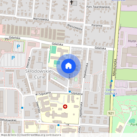 ul. Jana Kowalczyka, Skłodowskiej-Curie, Zabrze, śląskie