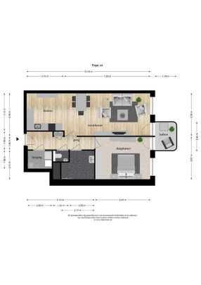Appartement te huur: De Kwinkelier 44-L 3722 AS Bilthoven - Photo 1