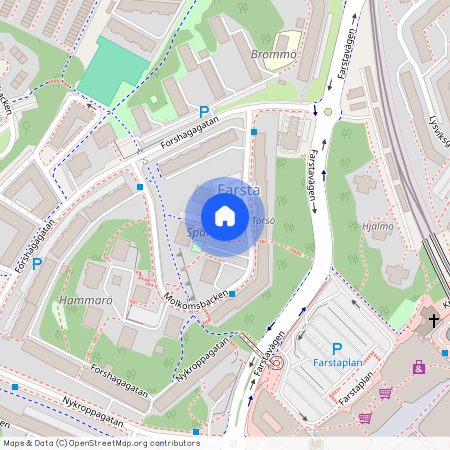 Molkomsbacken, Farsta