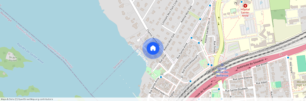 121 Tsse Marc-Antoine, Sainte-Anne-de-Bellevue (, Montréal, ), H9X3W6