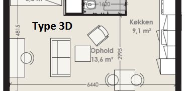 1-værelses studiebolig (Type 2) - Photo 2