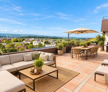 4.5 Zimmer Wohnung mit phantastischer Terrasse und Weitsicht - Foto 5