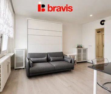 Pronájem bytu 1+kk, Brno - Nový Lískovec, ul. Oblá, Zařízený, Klima... - Fotografie 6