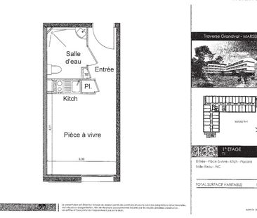 Location Appartement 1 pièce 19m² MARSEILLE 9ème - Photo 6