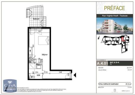 Location Appartement 1 pièce 30m² TOULOUSE 31200 - Photo 5
