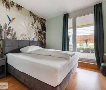 MÖBLIERTE 50M² MIT 55M² ECKTERRASSE IM LEOPOLD-TOWER IM CITY GATE - Foto 3