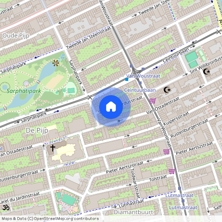 Sint Willibrordusstraat 105-C, Van der Helstpleinbuurt, 1073VB, Amsterdam