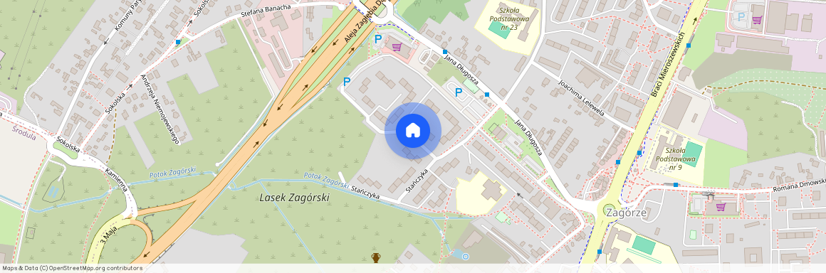 śląskie, Gen. Władysława Sikorskiego, Zagórze, Sosnowiec