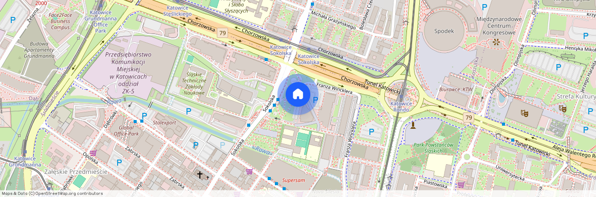 ul. Sokolska, Śródmieście, Katowice, śląskie