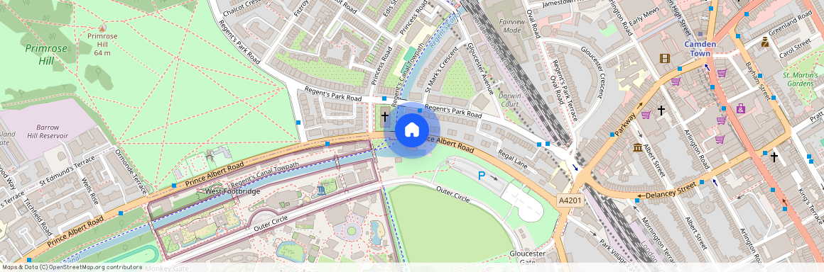 Prince Albert Road, Regents Park, London, NW1