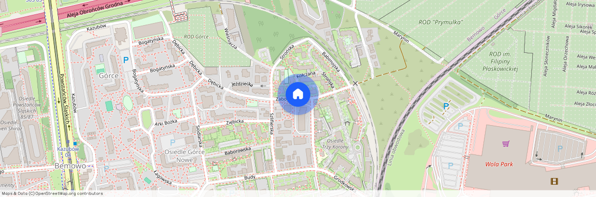 ul. Zaborowska, Górce, Bemowo, Warszawa, mazowieckie
