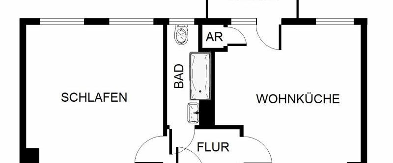 Auf gute Nachbarschaft: günstiges 1-Zi.-Single-Appartment - Photo 1