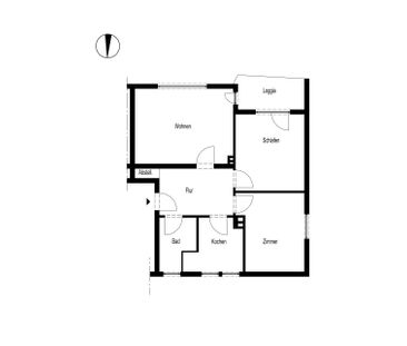 HELLE DREI-ZIMMER-ERDGESCHOSSWOHNUNG MIT BALKON IN GEVELNDORF - Foto 1